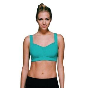 Lululemon Ta Ta Tamer II Teal Green Sports Bra